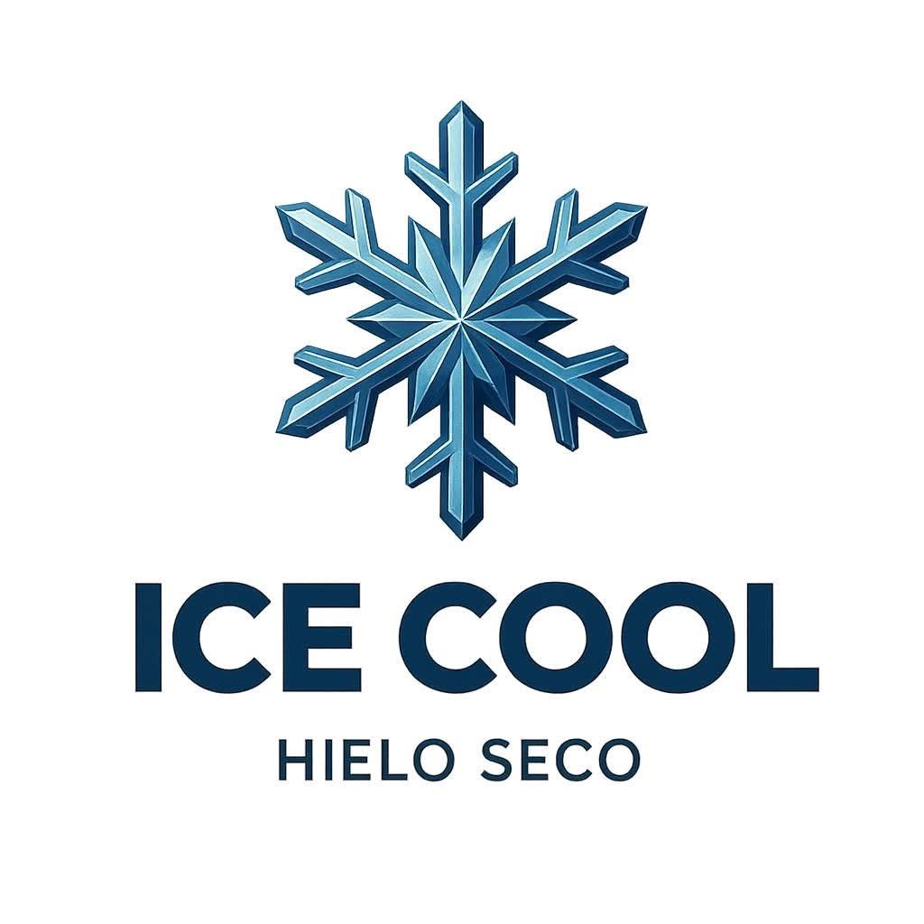 Logo Ice Cool: copo de nieve azul